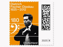 100. Geburtstag Dietrich Fischer-Dieskau, Briefmarke zu 1,80 €, 10er-Bogen