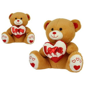 "Love" Bär Kuscheltier - 20 cm Bärchen Plüschtier Stofftier Valentinstag
