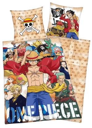 One Piece - Wendebettwäsche (Renforcé) - 80 x 80 / 135 x 200 cm