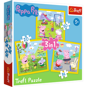 Peppa Pig Ein schöner Tag - Puzzle 3in1 20-50 Teile