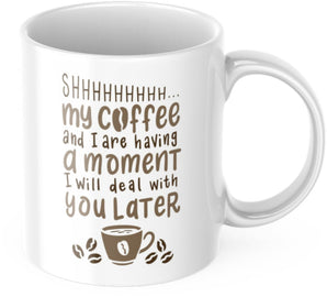 Lustige Tasse für die Kaffeepause Frühstück Morgen Arbeit Kaffee Büro Geschenk