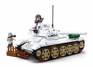 Sluban M38-B0978 - Army Battle of Budapest - Medium Panzer (weiß)