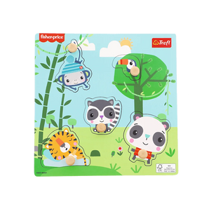 Fisher Price Dschungel - Mini Holzrahmen Puzzle