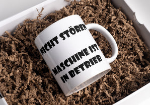 Lustige Kaffeetasse "Nicht Stören, Maschine Ist In Betrieb" Frühstück Morgen Arbeit Tasse Büro Geschenk