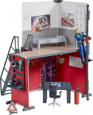 Bruder 62702 - bworld Feuerwehrstation mit Feuerwehrmann