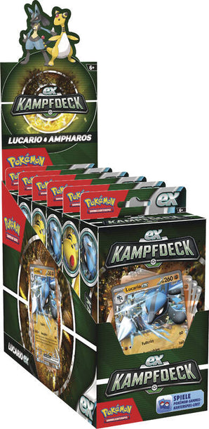 Pokemon PKM EX-Kampfdeck Ampharos oder Lucario Mai 2023 - EVT 05. Mai 2023