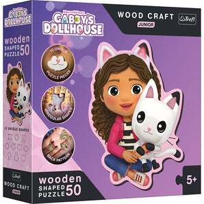 Gabby´s Dollhouse - Holz Form Puzzle 50 Teile