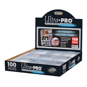 Premium Series 9-Pocket Secure Pages for Standard Size Cards