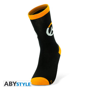 OVERWATCH - Socks - Black & Orange - Logo*