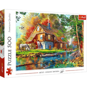 Ferienhaus am Fluss - Puzzle 500 Teile