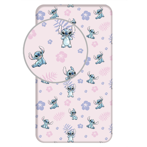 Stitch Spannbettlaken - 90x200 cm Bettbezug Einzelbett Matratzenbezug Lilo