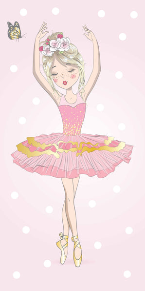 Ballerina Handtuch Strand Mädchen Badetuch 70x140cm
