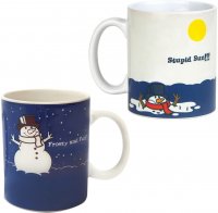 2er Set Thermoeffekt-Tasse – Motivwechsel bei Hitze