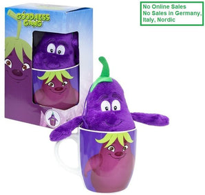 Goodness Gang Tasse + Plüsch Tier Aubergine