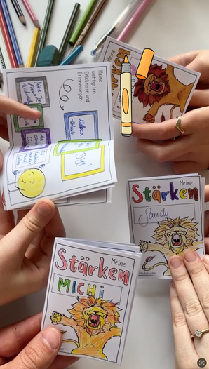 Meine Stärken - Minibuch mit kreativen Impulsen / Sketchnotes
