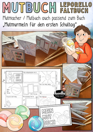 Mutbuch / Leporello - auch passend zum Buch "Mutmurmeln" / Mutmacher