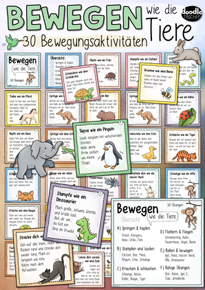 Bewegungspausen Übungen / Aktivitäten für Pausen & Aktivierung