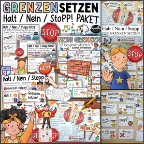 Halt / NEIN / Stopp - Grenzen setzen PAKET + Lied / Bedürfnisse