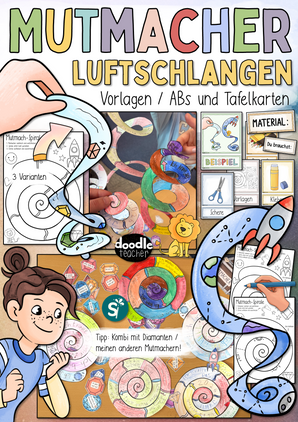 Mutmacher Spirale / Luftschlange zum Mutmachen Selbststärkung Mut
