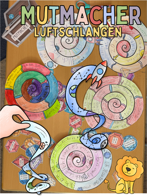 Mutmacher Spirale / Luftschlange zum Mutmachen Selbststärkung Mut