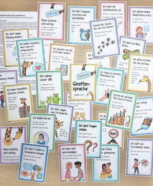 28 Mutmachkarten und Affirmationen zur Giraffensprache – Gewaltfreie Kommunikation stärken