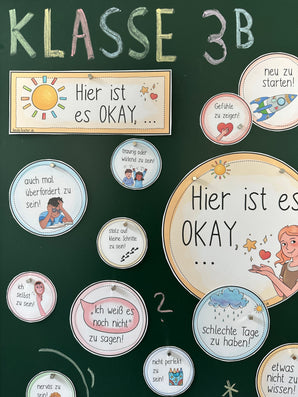 Hier ist es okay – 45 Mutmacher Sätze fürs Klassenzimmer / Growth Mindset & Klassenlehrer