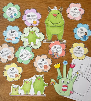 Affirmationen fürs Klassenzimmer – WIR & Miteinander / Das kleine Wir (PDF)