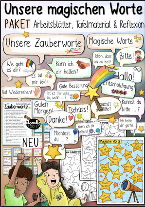Magische Worte ⭐️ / Unsere Zauberwörter / Zauberworte - PAKET Soziales Miteinander