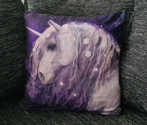 Phantasie Tier Kissenbezug: Einhorn - 40cm x 40cm