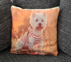 Dekorativer Tier Kissenbezug: Süßer Hund - 40cm x 40cm