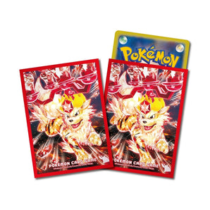 Pokemon Karten Hüllen Premium 64x Arkani Sleeves TCG Arcanine