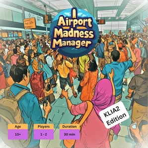 Airport Madness Manager board game - KLIA2 Edition