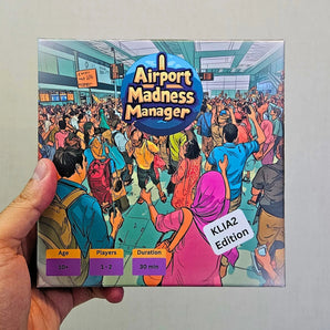 Airport Madness Manager board game - KLIA2 Edition