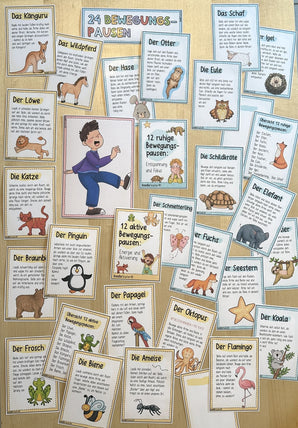 100+ Bewegungspausen 🏃🏼‍♀️ – Ruhe, Energie & Fokus im Schulalltag / Stress / Brain Breaks