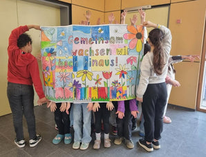 "Wir wachsen gemeinsam ..." - kooperatives Poster 🐝 Gemeinschaftsbild / Wachstumsdenken