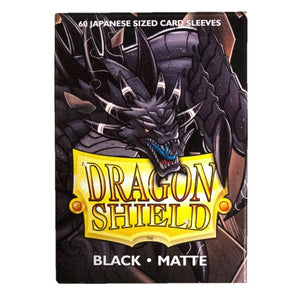 Dragon Shield Kartenhüllen Sleeves Japanische Größe Matte (60) Black