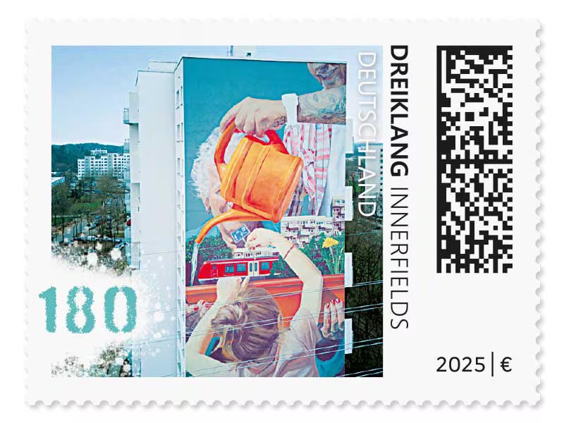 Dreiklang - innerfields, Briefmarke zu 1,80 €, 10er - Bogen - Radio Buxtehude