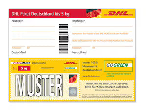 DHL Paketmarke Deutschland bis 5 kg, einzeln