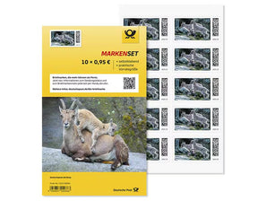 Markenset "Steinbock", Briefmarke zu 0,95 €, 10er-Set
