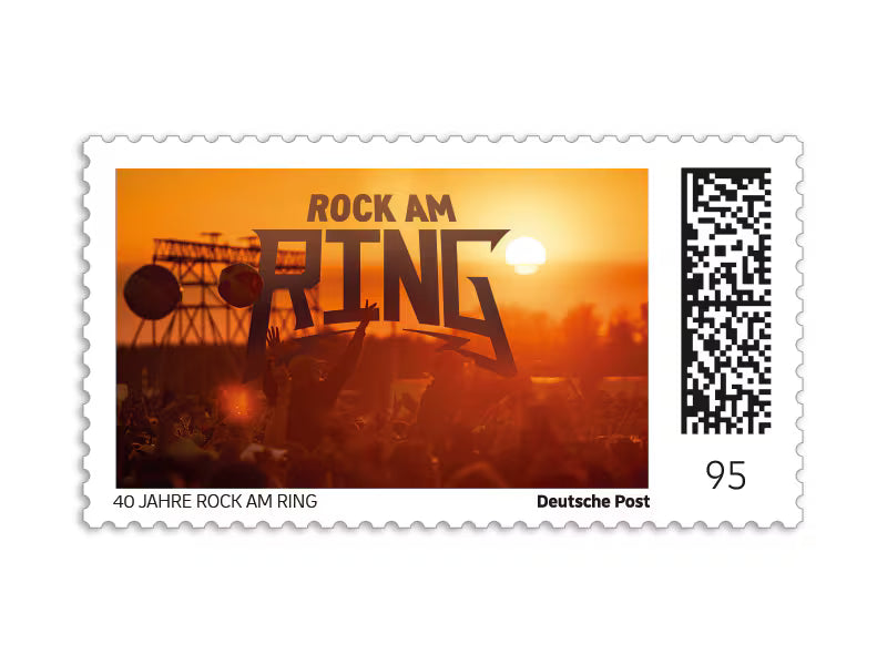 Limitierte Sonderedition "40 Jahre Rock am Ring" - Sonnenuntergang, Briefmarke zu 0,95 EUR, 10er-Bogen