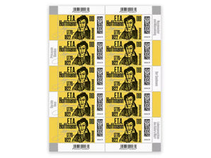 250. Geburtstag E.T.A. Hoffmann, Briefmarke zu 1,10 €, 10er-Bogen