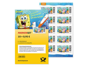 Markenset SpongeBob, Briefmarke zu 0,95 €, 10er-Set