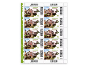 Krämerbrücke in Erfurt, Briefmarke zu 0,95 €, 10er-Bogen