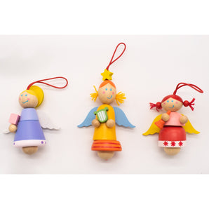 Engel Weihnachtsschmuck  Dekorativ und Ansprechend, ist dieses 3er Set von Engeln zum aufhängen aus Holz  Die mit liebe zum Detail gebauten Engel sind eine Optische Bereicherung für jede Weihnachtsdeko.