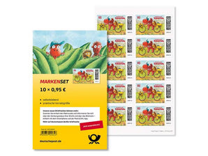 Markenset "Der kleine Drache Kokosnuss", Briefmarke zu 0,95 €, 10er - Set - Radio Buxtehude