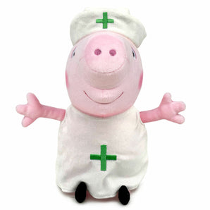 Peppa Wutz Pig Kuscheltier - 27 cm Plüschtier Krankenschwester Stofftier