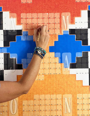 Fine Art Wandkalender // Mexiko orange blau