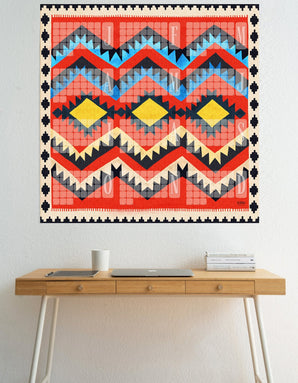 Fine Art Wandkalender // Kilim Classic rot