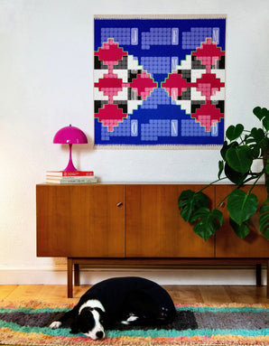 Wandkalender // Mexiko blau pink